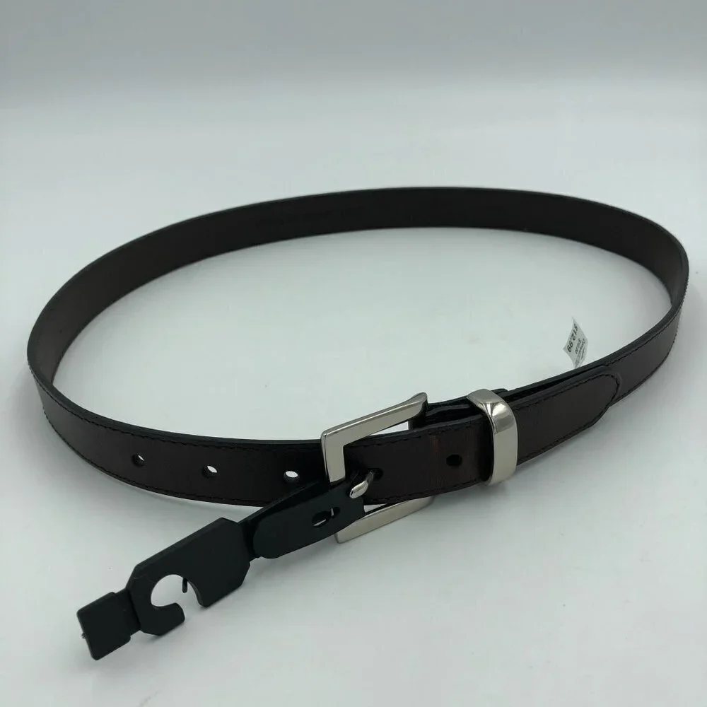 Dockers Dark Brown Full Grain Leather Belt NEW